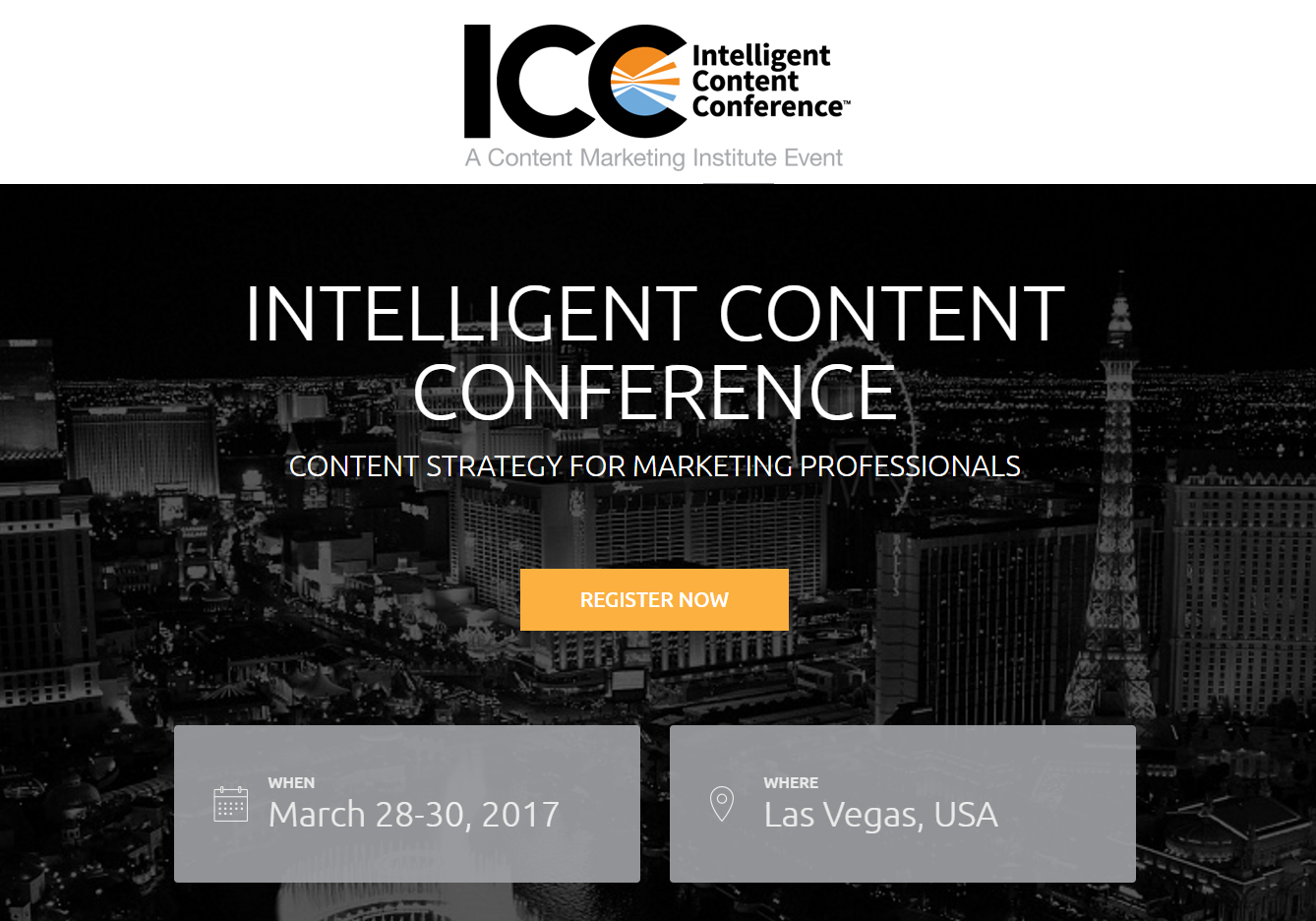 Intelligent Content Conference 2017