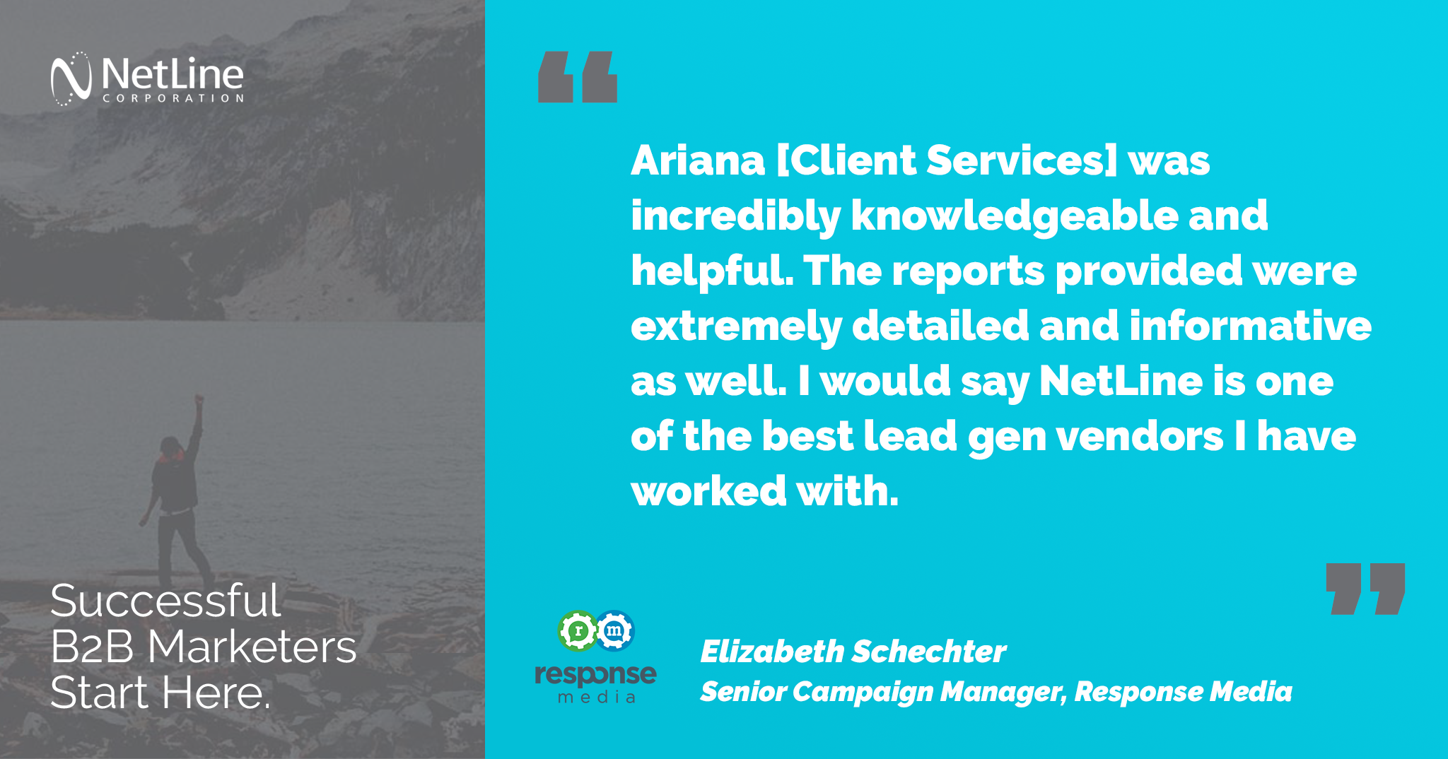 Response Media Testimonial NetLine Lead Gen