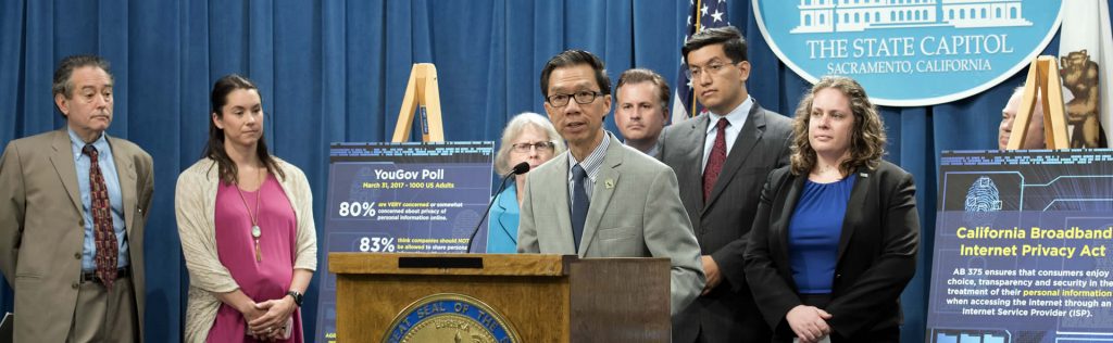 California Assemblymember Ed Chau speaking on a bill in 2017.