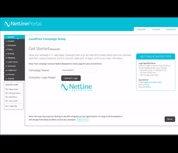 NetLine Portal Account-Based Marketing